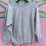 AS-IS SUPER SOFT GRAY BLANK RAGLAN SWEATSHIRT
