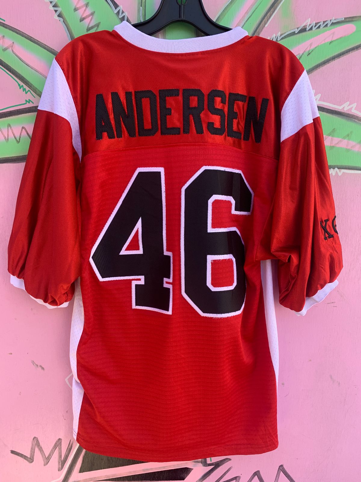 TEAMWORK DRAGONS #46 ANDERSEN FOOTBALL JERSEY in RED, WHITE