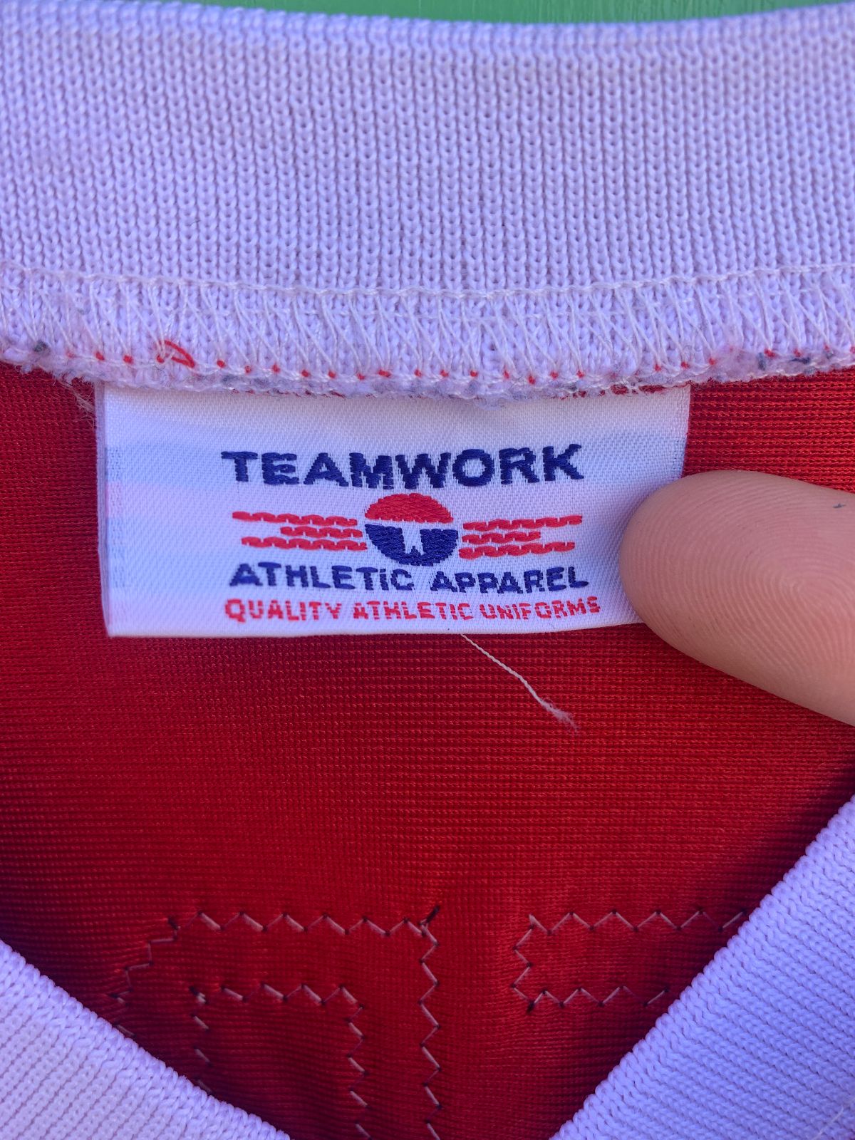 TEAMWORK DRAGONS #46 ANDERSEN FOOTBALL JERSEY in RED, WHITE