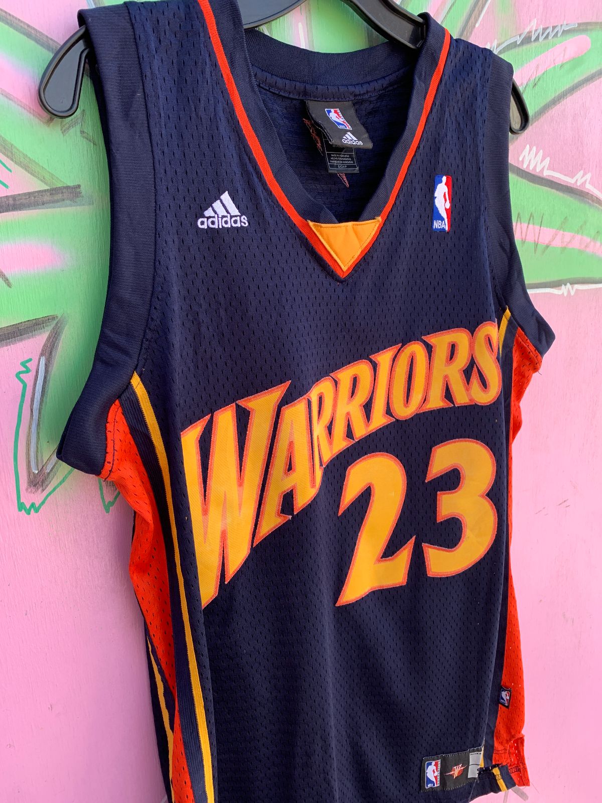 ADIDAS NBA GOLDEN STATE WARRIORS #23 RICHARDSON BASKETBALL JERSEY in BLUE, YELLOW, ORANGE