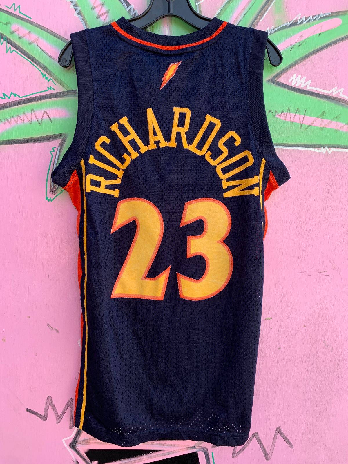ADIDAS NBA GOLDEN STATE WARRIORS #23 RICHARDSON BASKETBALL JERSEY in BLUE, YELLOW, ORANGE