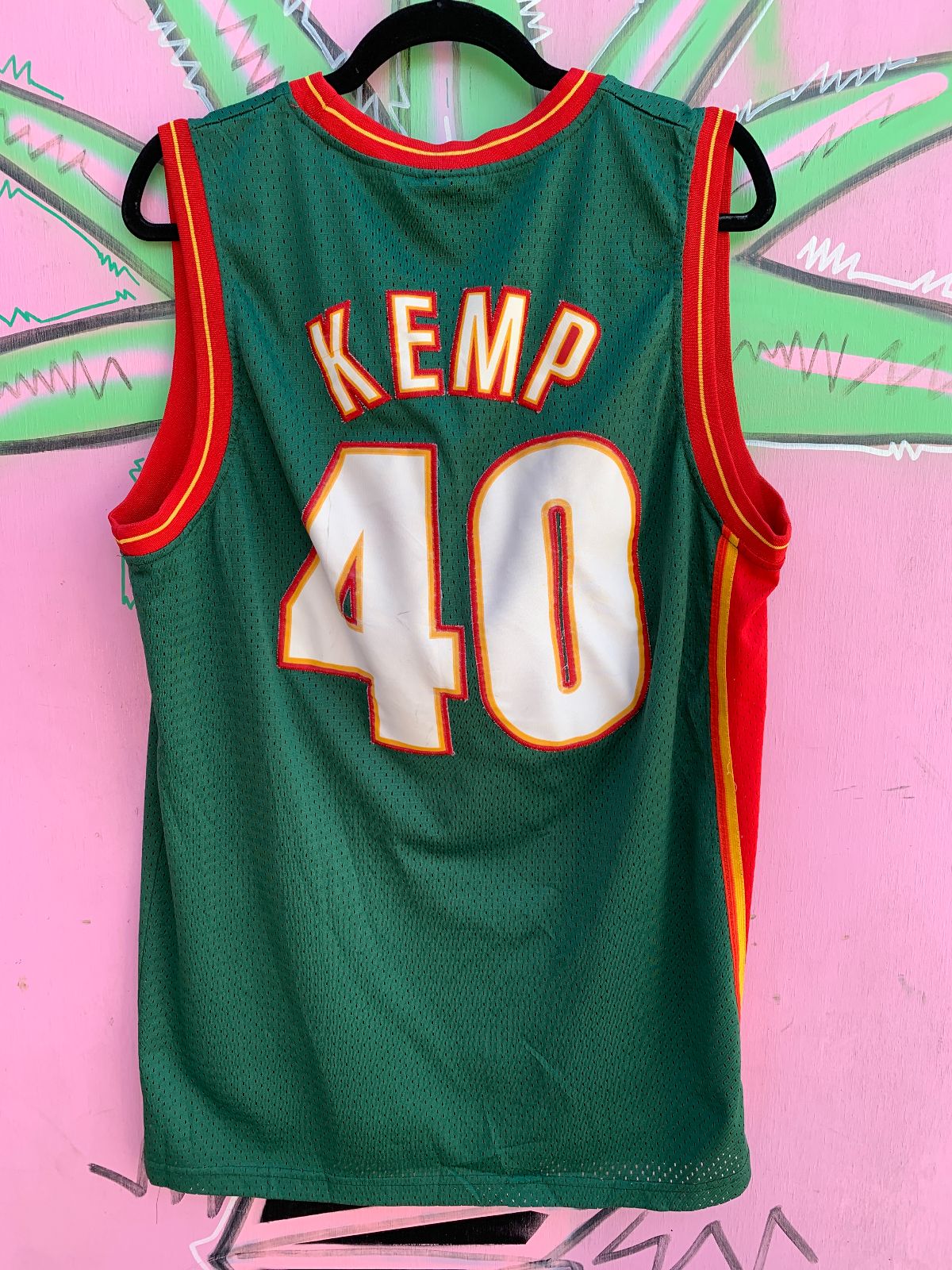 NIKE NBA SEATTLE SONICS #40 KEMP BASKETBALL JERSEY in GREEN