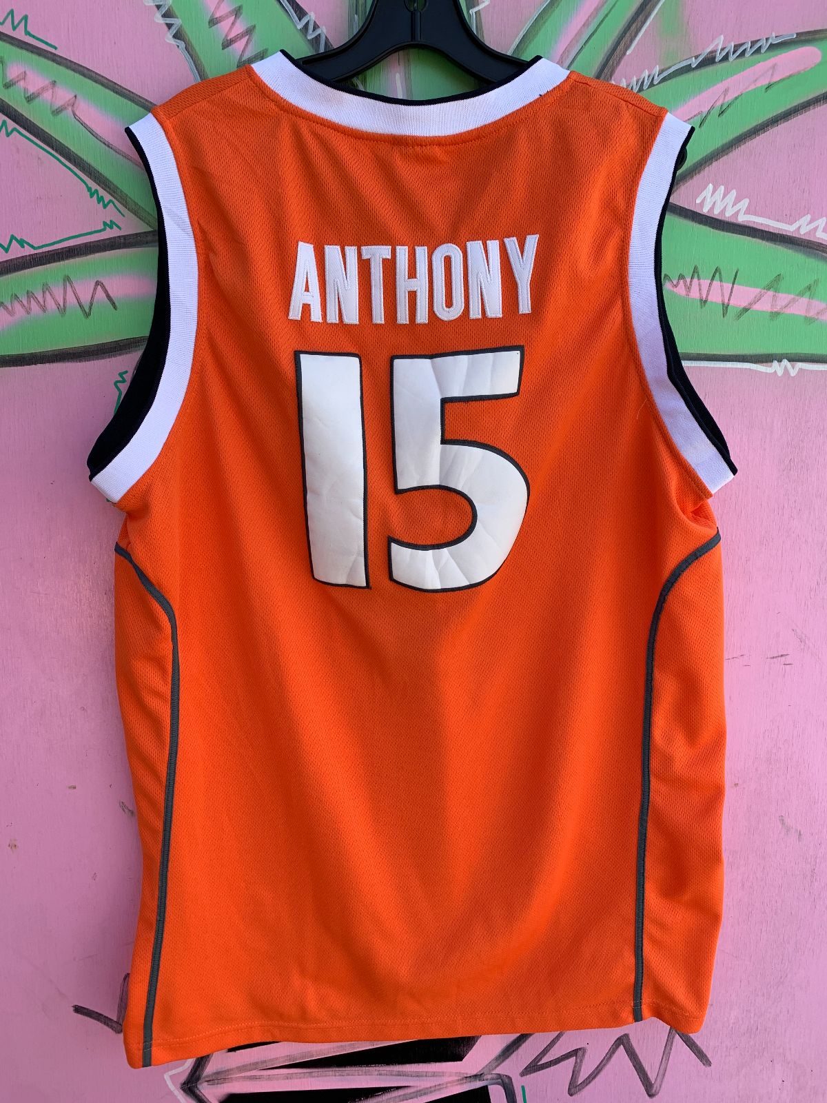 NIKE NCAA SYRACUSE #15 ANTHONY EMBROIDERED BASKETBALL JERSEY in ORANGE