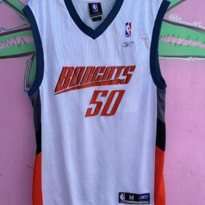 REEBOK NBA CHAROLETTE BOBCATS #50 OKAFOR BASKETBALL JERSEY in WHITE, BLUE