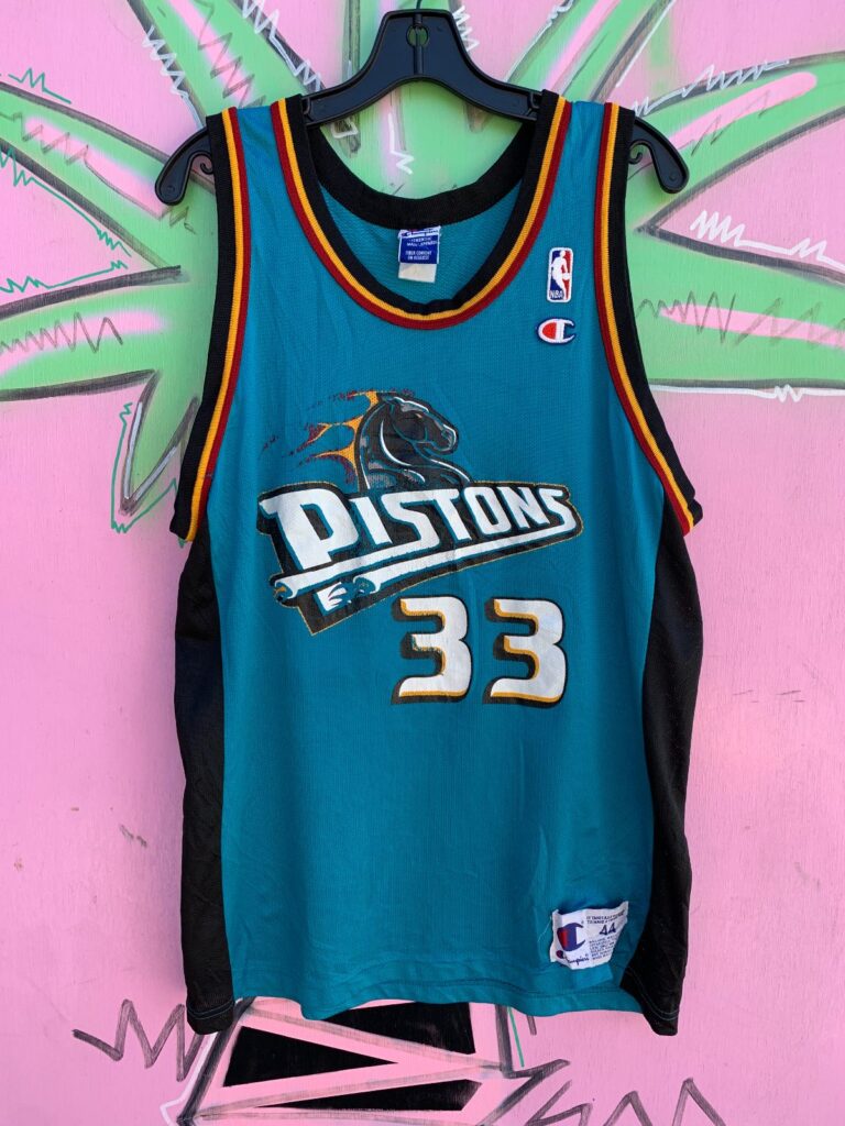 NBA DETROIT PISTONS #33 HILL BASKETBALL JERSEY
