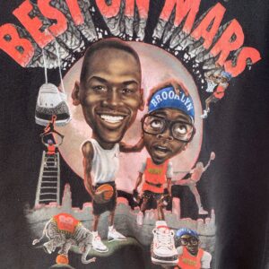 JORDAN THE BEST ON MARS MICHAEL JORDAN / MARS BLACKMON SPIKE LEE GRAPHIC TSHIRT in BLACK