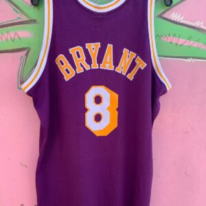 MITCHELL & NESS *AS-IS* LOS ANGELES LAKERS KOBE BRYANT #8 BASKETBALL JERSEY in PURPLE, YELLOW
