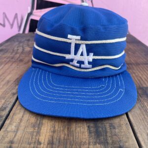 UNIVERSAL IND INC DISTRESSED MLB LOS ANGELES DODGERS PILL BOX HAT in BLUE