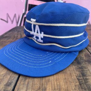 UNIVERSAL IND INC DISTRESSED MLB LOS ANGELES DODGERS PILL BOX HAT in BLUE