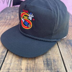 HEADMASTER TRW TDRS-6 SPACE SATELLITE EMBROIDERED SNAPBACK HAT in BLACK