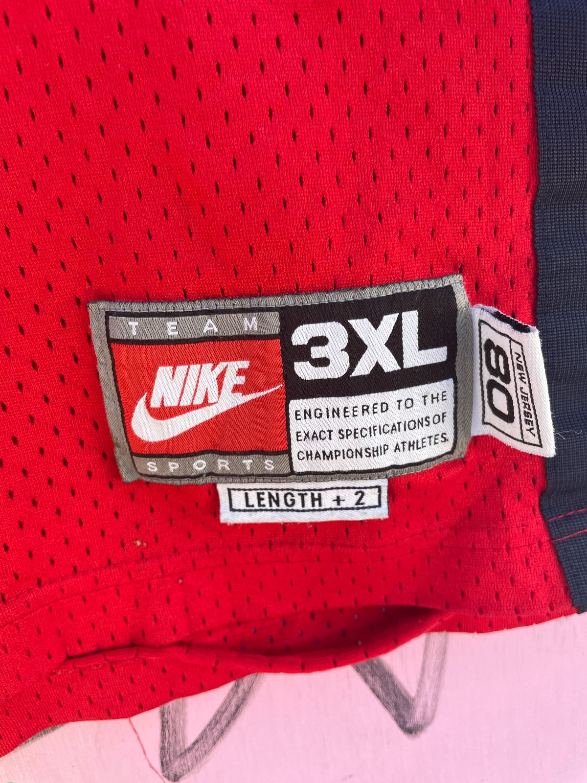 NIKE NBA NEW JERSEY NETS #5 KIDD BASKETBALL JERSEY in RED