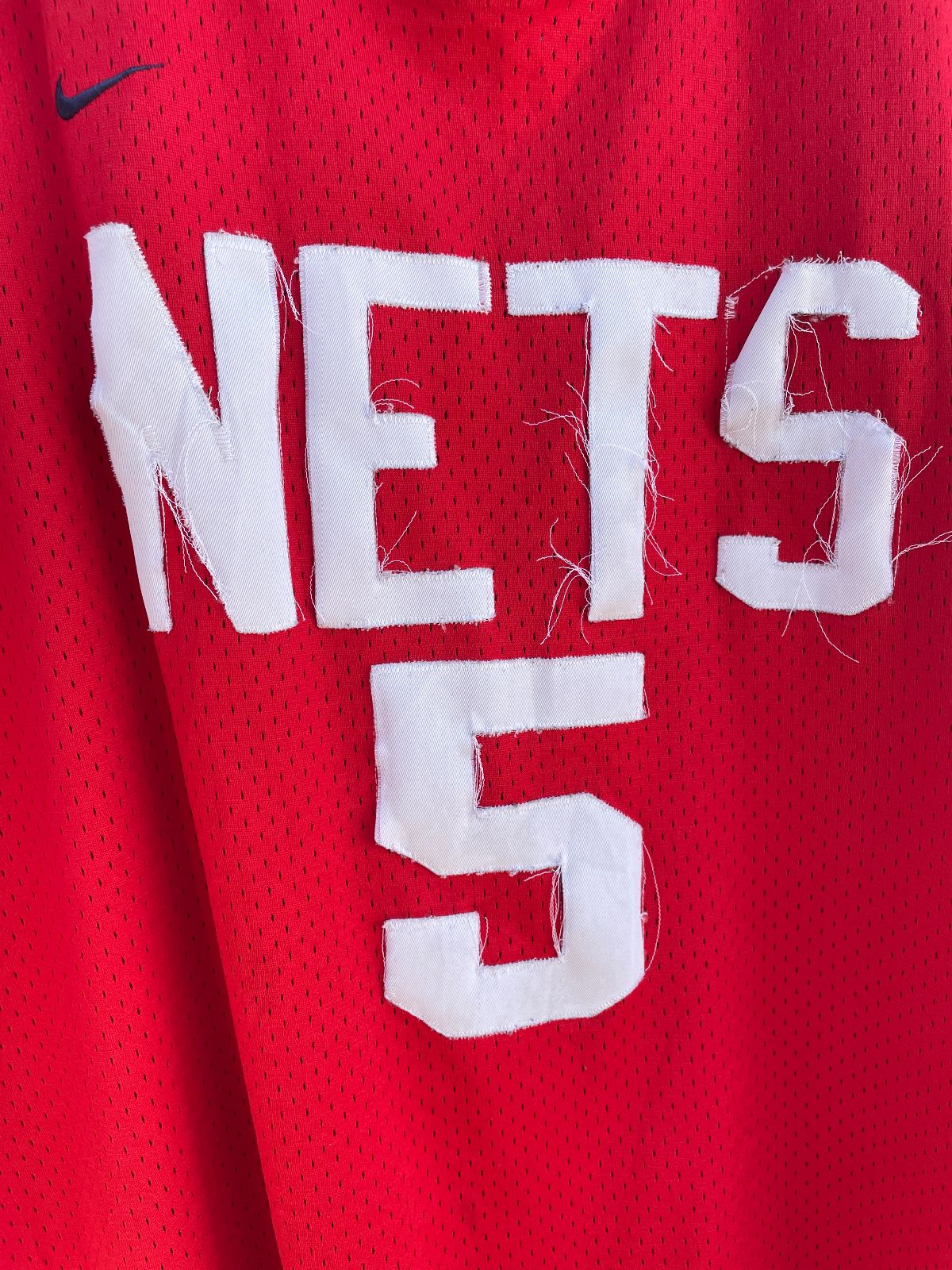 NIKE NBA NEW JERSEY NETS #5 KIDD BASKETBALL JERSEY in RED