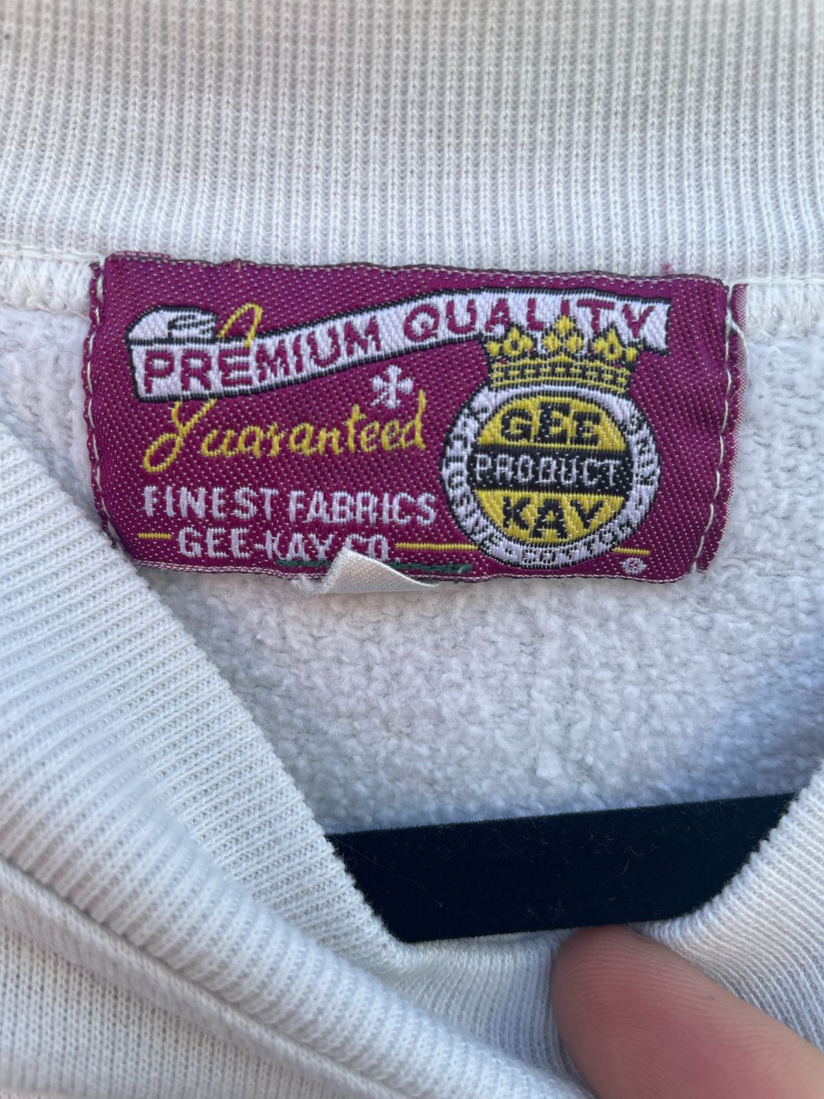 *AS-IS* AMSTERDAM CREWNECK SWEATSHIRT in WHITE