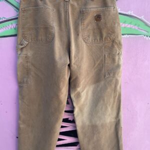 CARHARTT *AS-IS* NICE! HEAVY CANVAS WORKWEAR PANTS in TAN