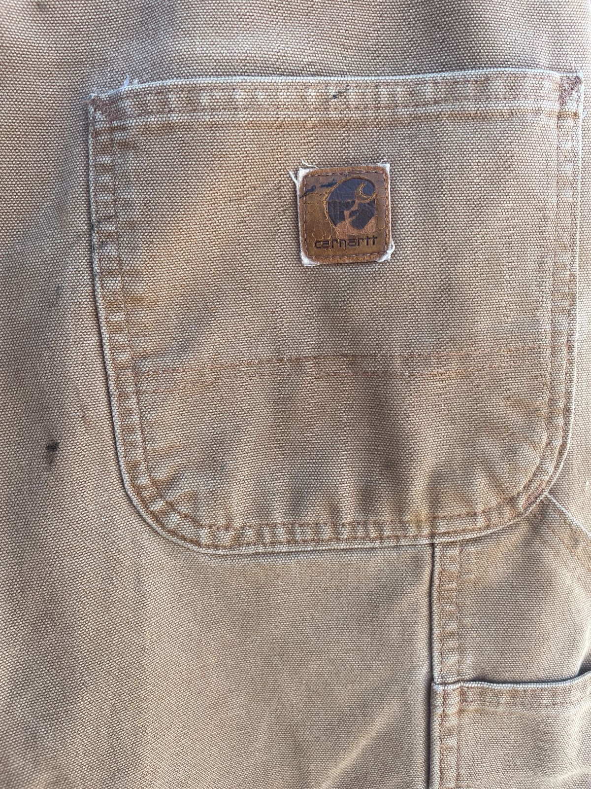 CARHARTT *AS-IS* NICE! HEAVY CANVAS WORKWEAR PANTS in TAN