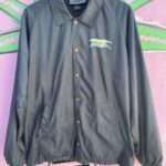 *AS-IS* ANTI-HERO IRIDESCENT COACH JACKET SNAP BRASS BUTTON