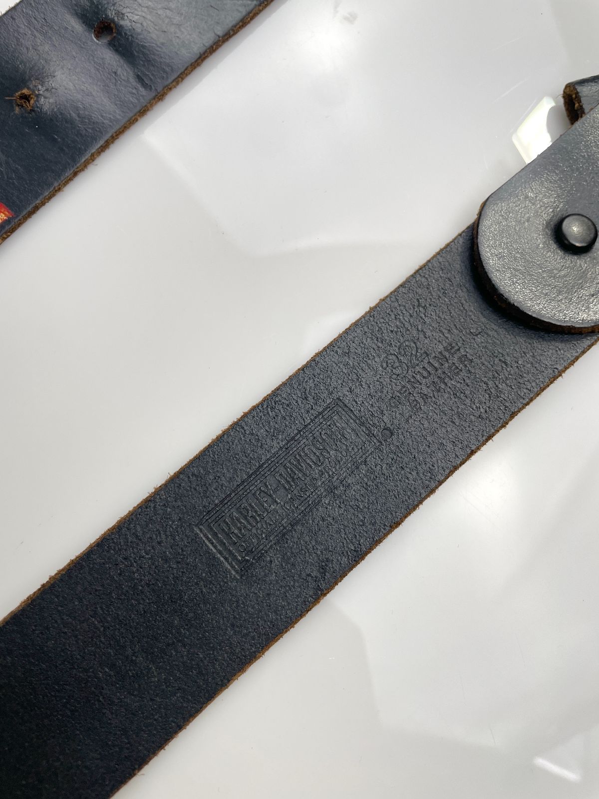 HARLEY DAVIDSON SUPER SOFT EMBOSSED FLAME DESIGN LEATHER BELT, HEAVY LOGO PLAQUE EMBELLISHMENTS in BLACK, RED, ORANGE