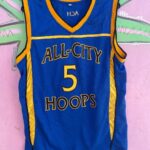 EMBROIDERED ALL CITY HOOPS #5 DARIUS BASKETBALL JERSEY
