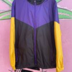 BASIC  LOS ANGELES LAKERS COLORBLOCK HOODED NYLON WINDBREAKER JACKET