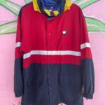 TOMMY HILFIGER COLORBLOCK SAILING JACKET W/ HIDEAWAY HOOD