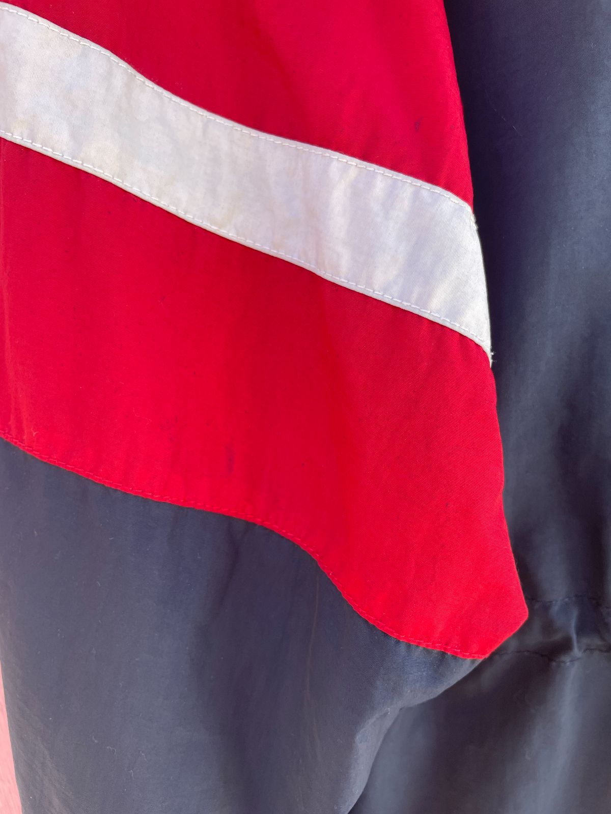 TOMMY HILFIGER TOMMY HILFIGER COLORBLOCK SAILING JACKET W/ HIDEAWAY HOOD in RED, BLUE, YELLOW