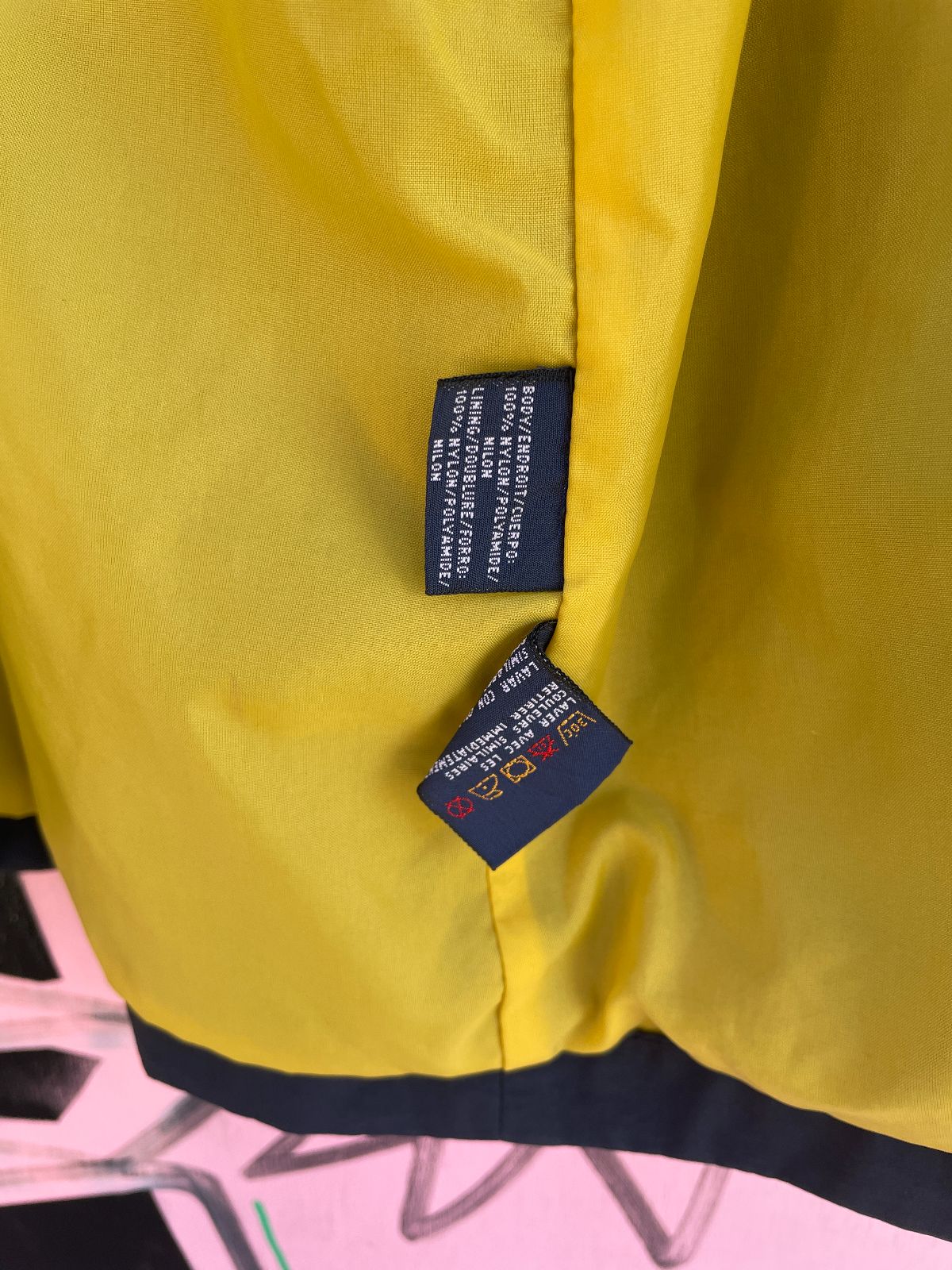 TOMMY HILFIGER TOMMY HILFIGER COLORBLOCK SAILING JACKET W/ HIDEAWAY HOOD in RED, BLUE, YELLOW