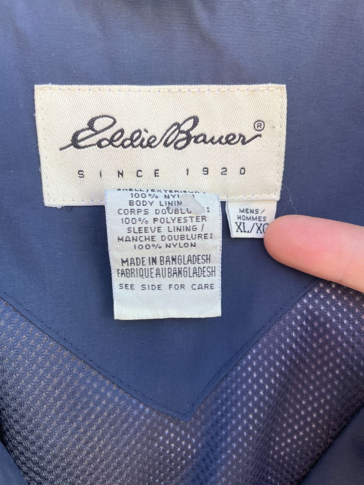 EDDIE BAUER EDDIE BAUER COLORBLOCK SAILING JACKET W/ HIDEAWAY HOOD in YELLOW, BLUE, GREEN