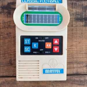 MATTEL 1977 MATTEL HANDHELD CLASSIC FOOTBALL GAME in CREAM