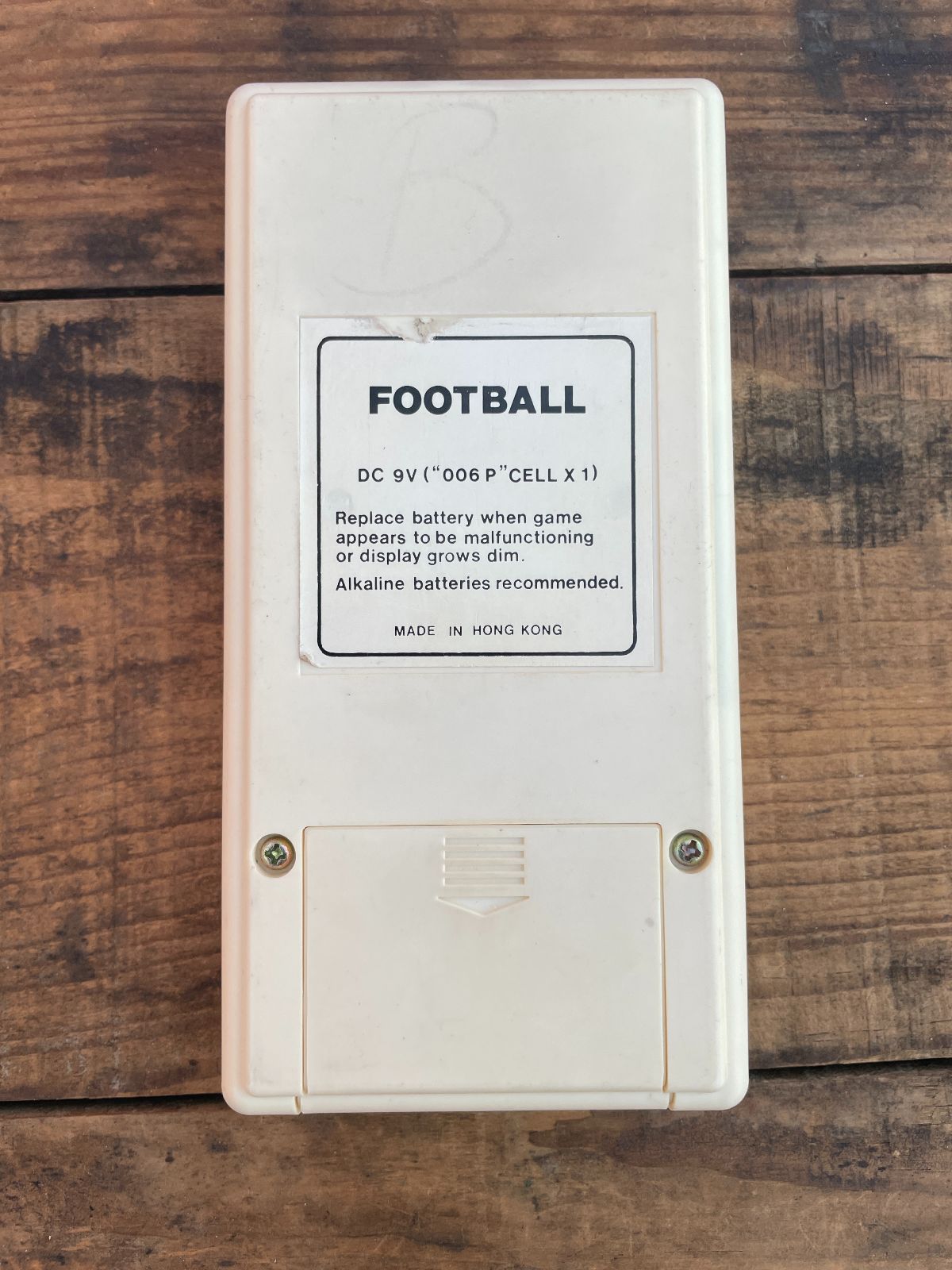 CONIC 80S CONIC HANDHELD ELECTRONIC FOOTBALL GAME in CREAM