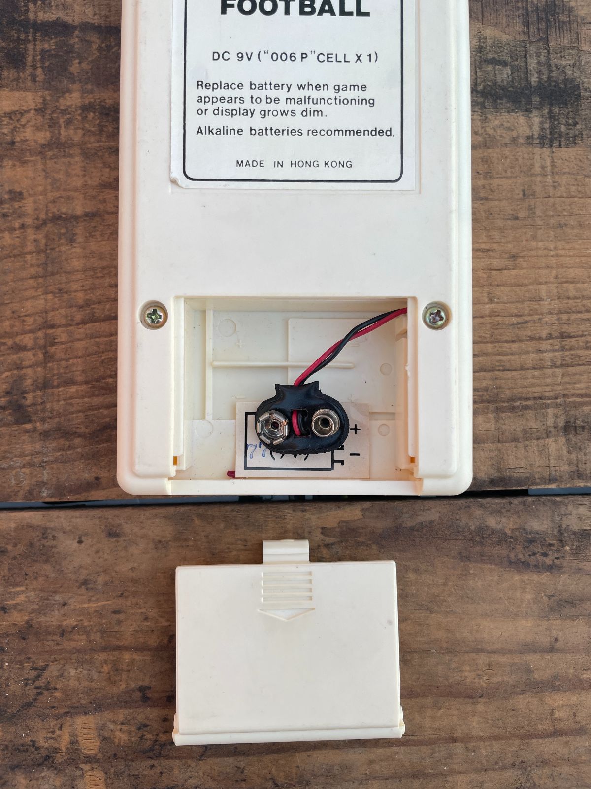 CONIC 80S CONIC HANDHELD ELECTRONIC FOOTBALL GAME in CREAM
