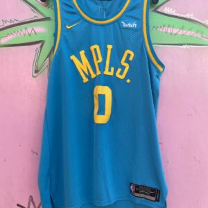 NBA THROWBACK LOS ANGELES LAKERS MPLS #0 KUZMA BASKETBALL JERSEY in BABY BLUE