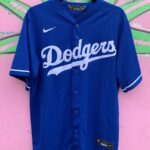 MLB LOS ANGELES DODGERS MOOKIE BETTS BUTTON UP BASEBALL JERSEY