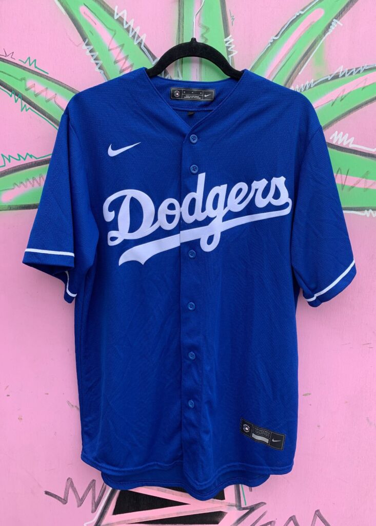 MLB LOS ANGELES DODGERS MOOKIE BETTS BUTTON UP BASEBALL JERSEY