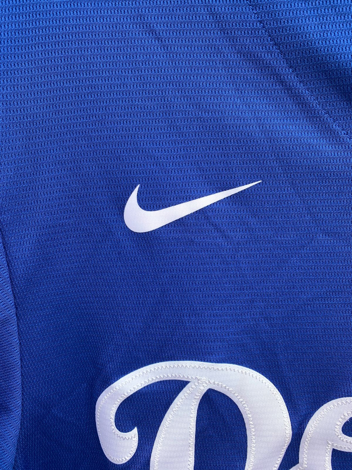 NIKE MLB LOS ANGELES DODGERS MOOKIE BETTS BUTTON UP BASEBALL JERSEY in BLUE