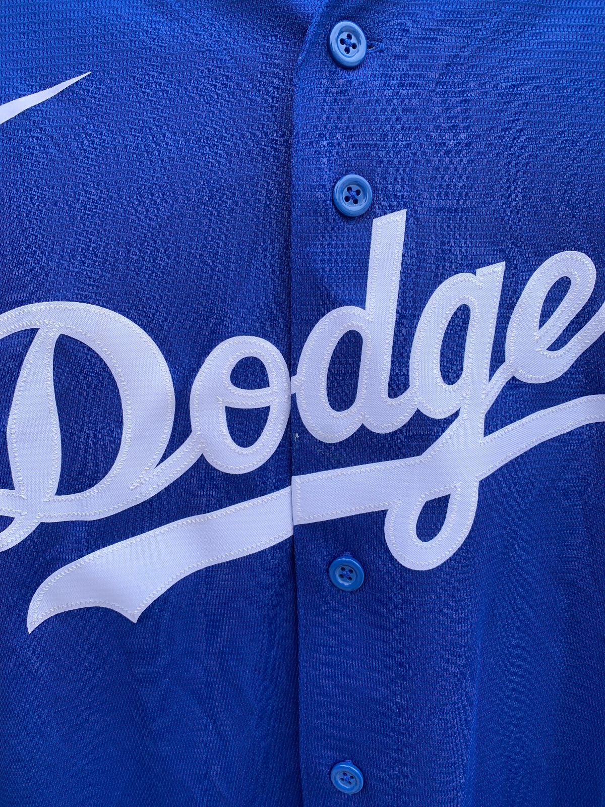 NIKE MLB LOS ANGELES DODGERS MOOKIE BETTS BUTTON UP BASEBALL JERSEY in BLUE