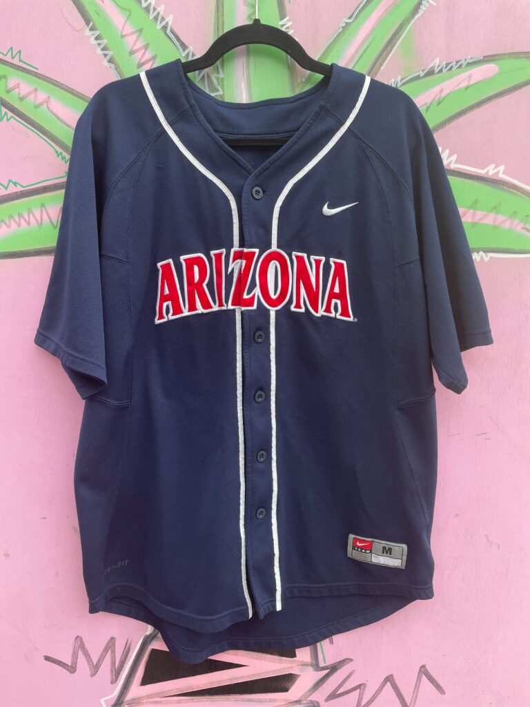 NCAA UNIVERSITY OF ARIZONA WILDCATS BUTTON UP BASEBALL JERSEY