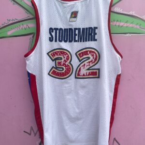 REEBOK AS-IS NBA 2005 ALLSTAR WEST #32 STOUDEMIRE BASKETBALL JERSEY in WHITE, RED, BLUE