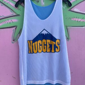 REVERSIBLE DENVER NUGGETS BASKETBALL JERSEY #13 in WHITE, BLUE, YELLOW