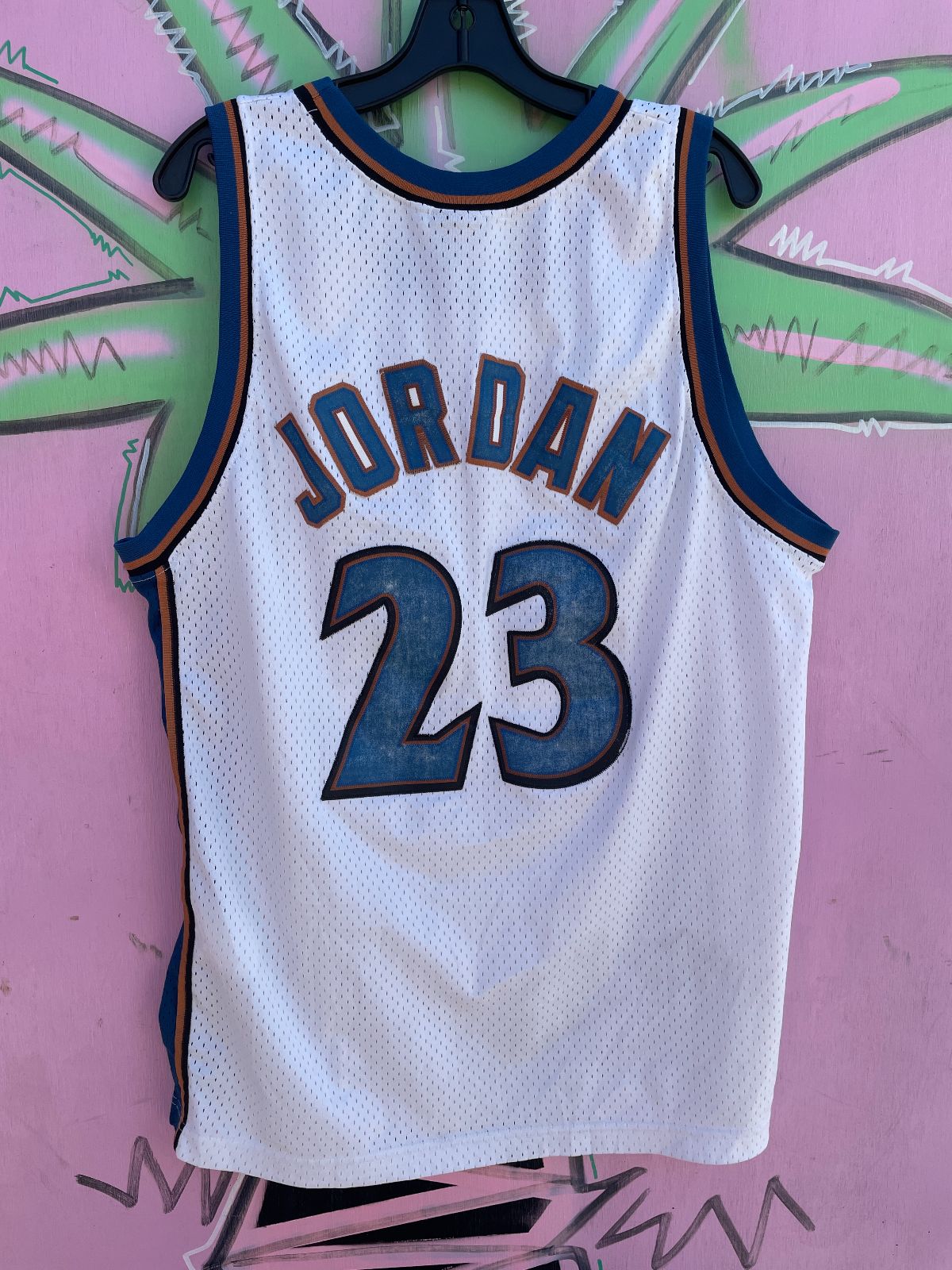 NIKE AS-IS NBA WASHINGTON WIZARDS #23 JORDAN BASKETBALL JERSEY in WHITE