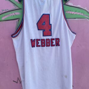 NIKE NBA SACRAMENTO KINGS #4 WEBBER BASKETBALL JERSEY in WHITE