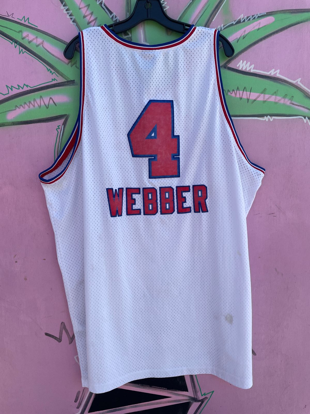 NIKE NBA SACRAMENTO KINGS #4 WEBBER BASKETBALL JERSEY in WHITE