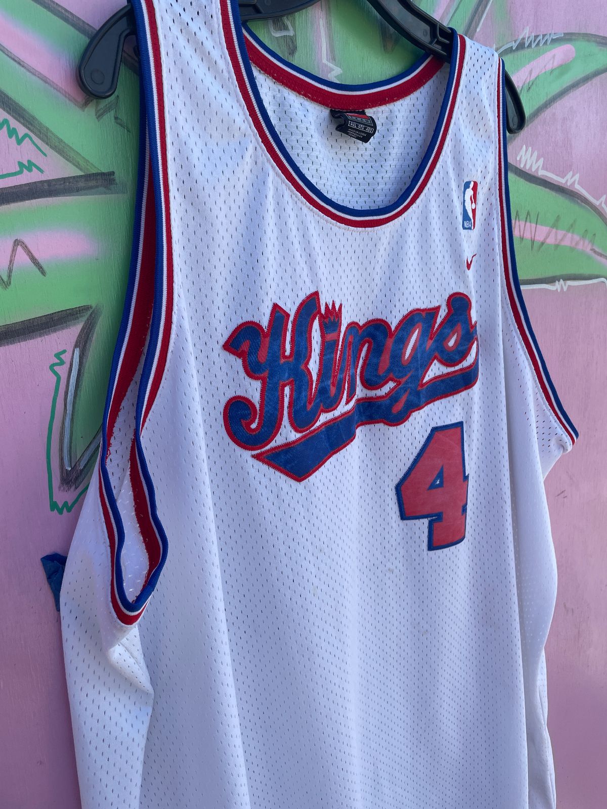 NIKE NBA SACRAMENTO KINGS #4 WEBBER BASKETBALL JERSEY in WHITE