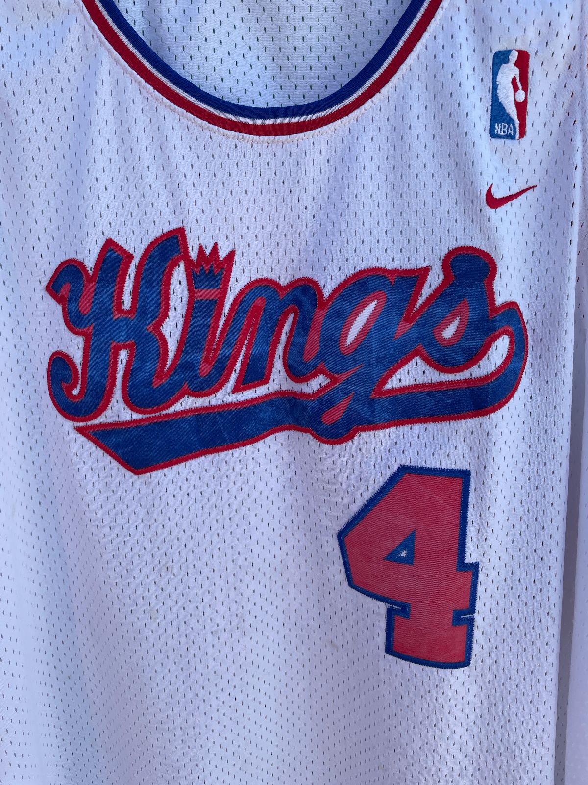 NIKE NBA SACRAMENTO KINGS #4 WEBBER BASKETBALL JERSEY in WHITE
