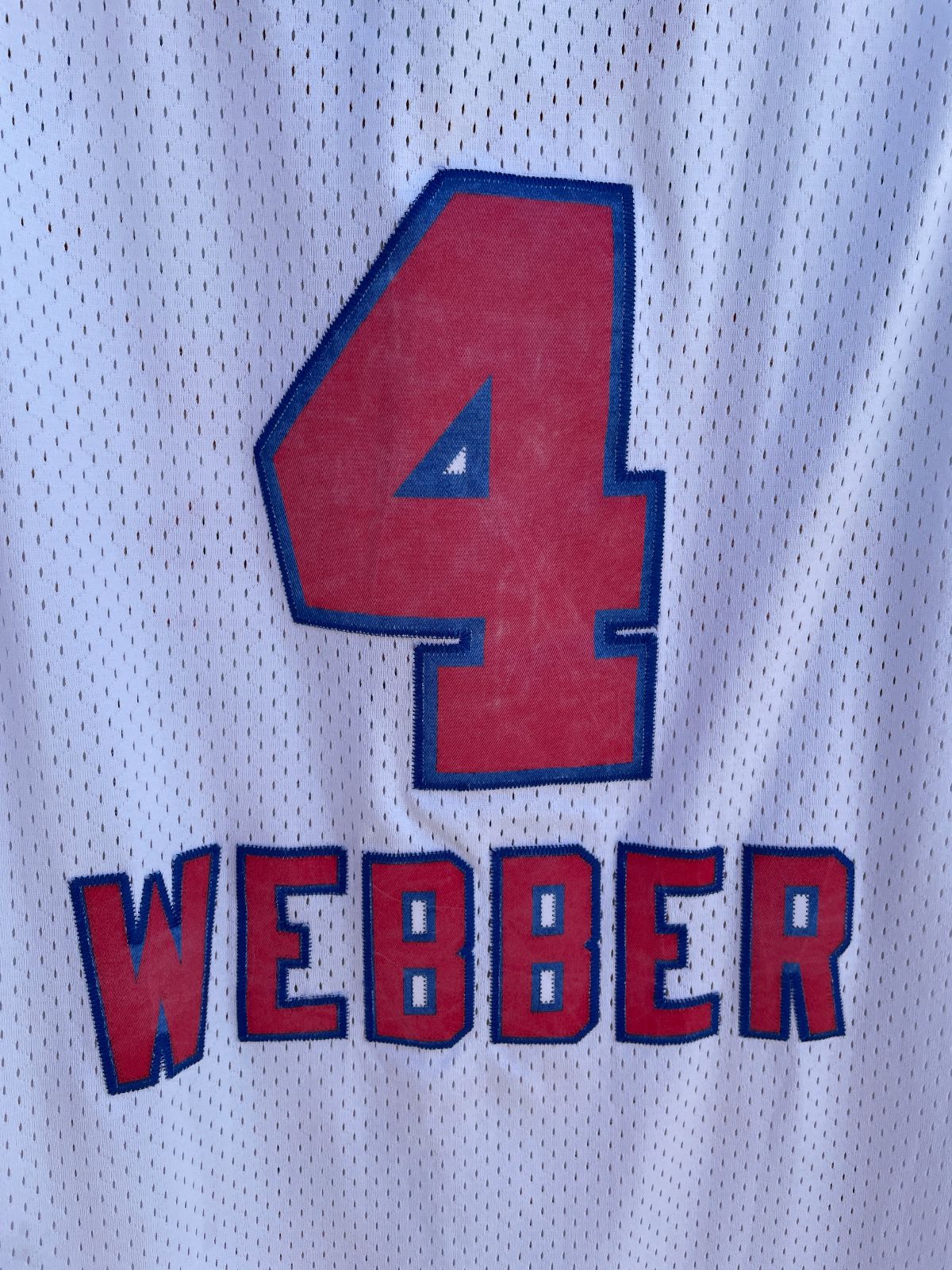 NIKE NBA SACRAMENTO KINGS #4 WEBBER BASKETBALL JERSEY in WHITE