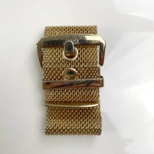 1990S GOLD PLATED MESH BELT STYLE BRACELET in GOLD