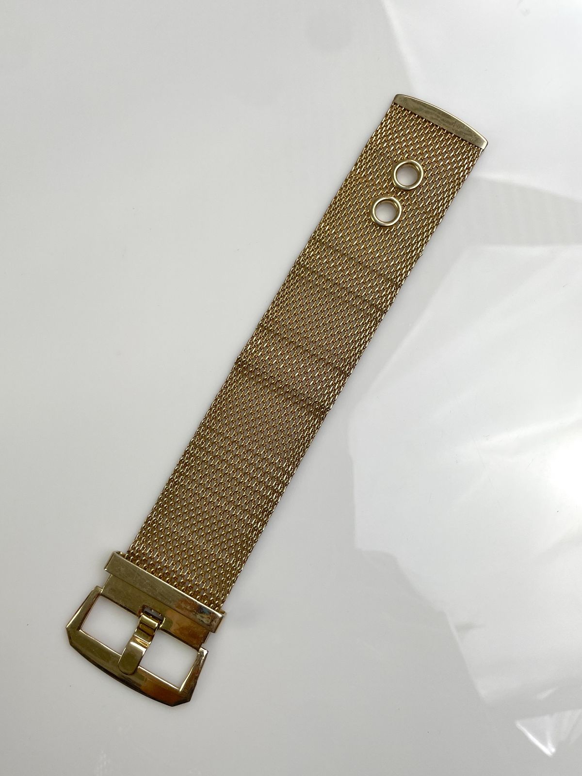 1990S GOLD PLATED MESH BELT STYLE BRACELET in GOLD