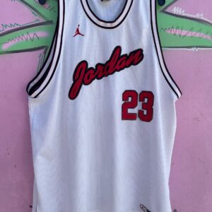 JORDAN *AS-IS* CHICAGO BULLS #23 MICHAEL JORDAN BASKETBALL JERSEY in WHITE, RED, BLACK
