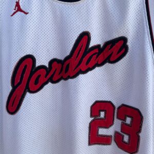JORDAN *AS-IS* CHICAGO BULLS #23 MICHAEL JORDAN BASKETBALL JERSEY in WHITE, RED, BLACK