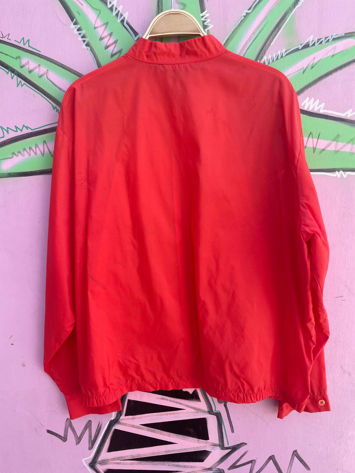 RONNER 1970S COCA-COLA IT'S THE REAL THING ZIP-UP CAFE RACER WINDBREAKER in RED, WHITE