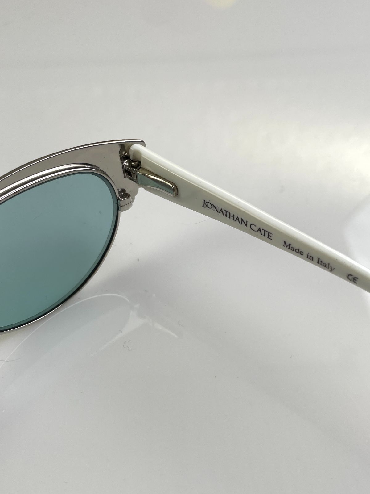 JONATHAN CATE MADE IN ITALY 1950S STYLE ORNATE FRAME CAT EYE - HOTSIE TOTSIE in SILVER, BLUE